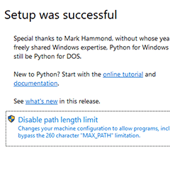 Python のインストール 3